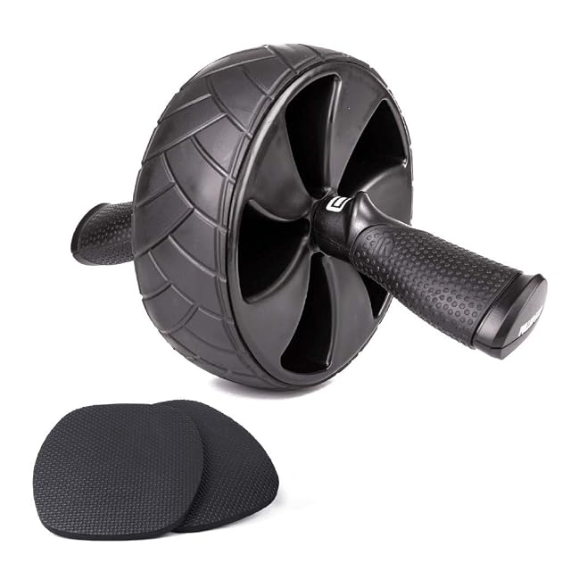 PULLUP & DIP ab wheel with detachable grips and two knee pads