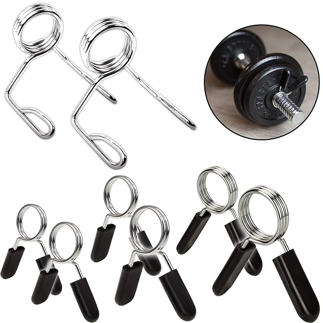 C.P. Sports chromed spring collars with rubber end caps