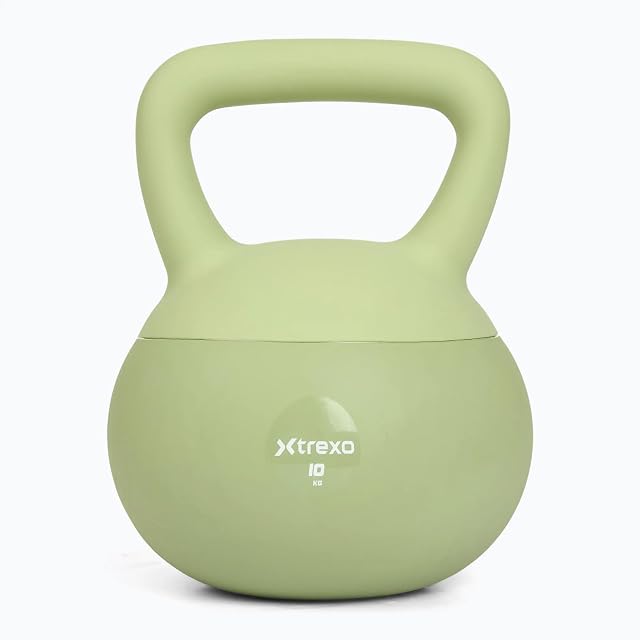 XTREXO soft-shelled sand-filled kettlebell with a wide smooth handle